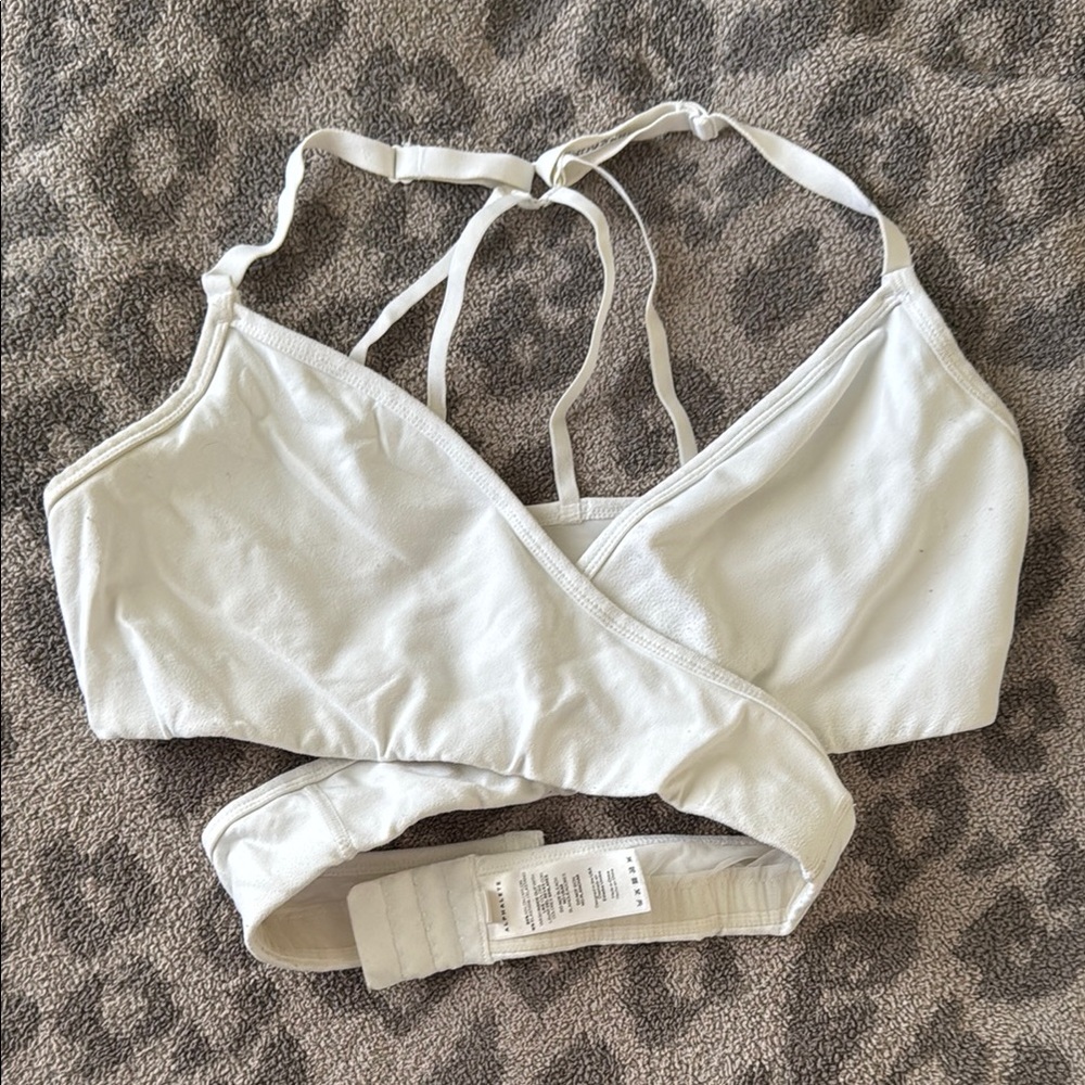Alphalete White Women’s Wrap Bra